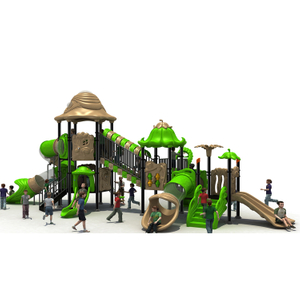 OL21-BHS139 Backyard playground outdoor with house