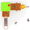 OL21-BHS170-02Attractive commercial playground equipment children play structure outdoor kids pirate ship playground