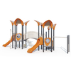 kids plastic slide adventure outdoor playground large amusement park playground for children OL-13601