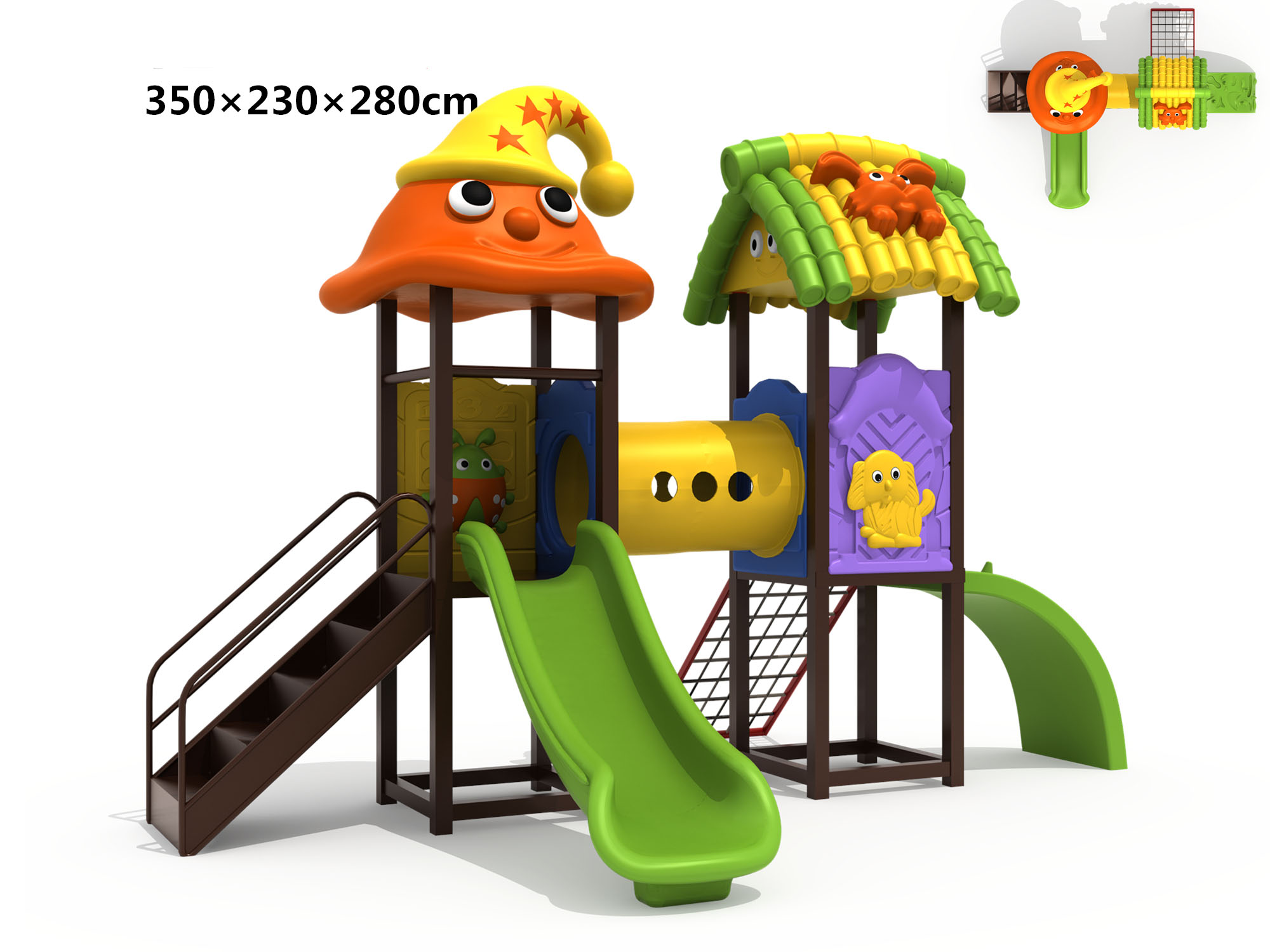  OL-XC049Kids Games outdoor playground commercial