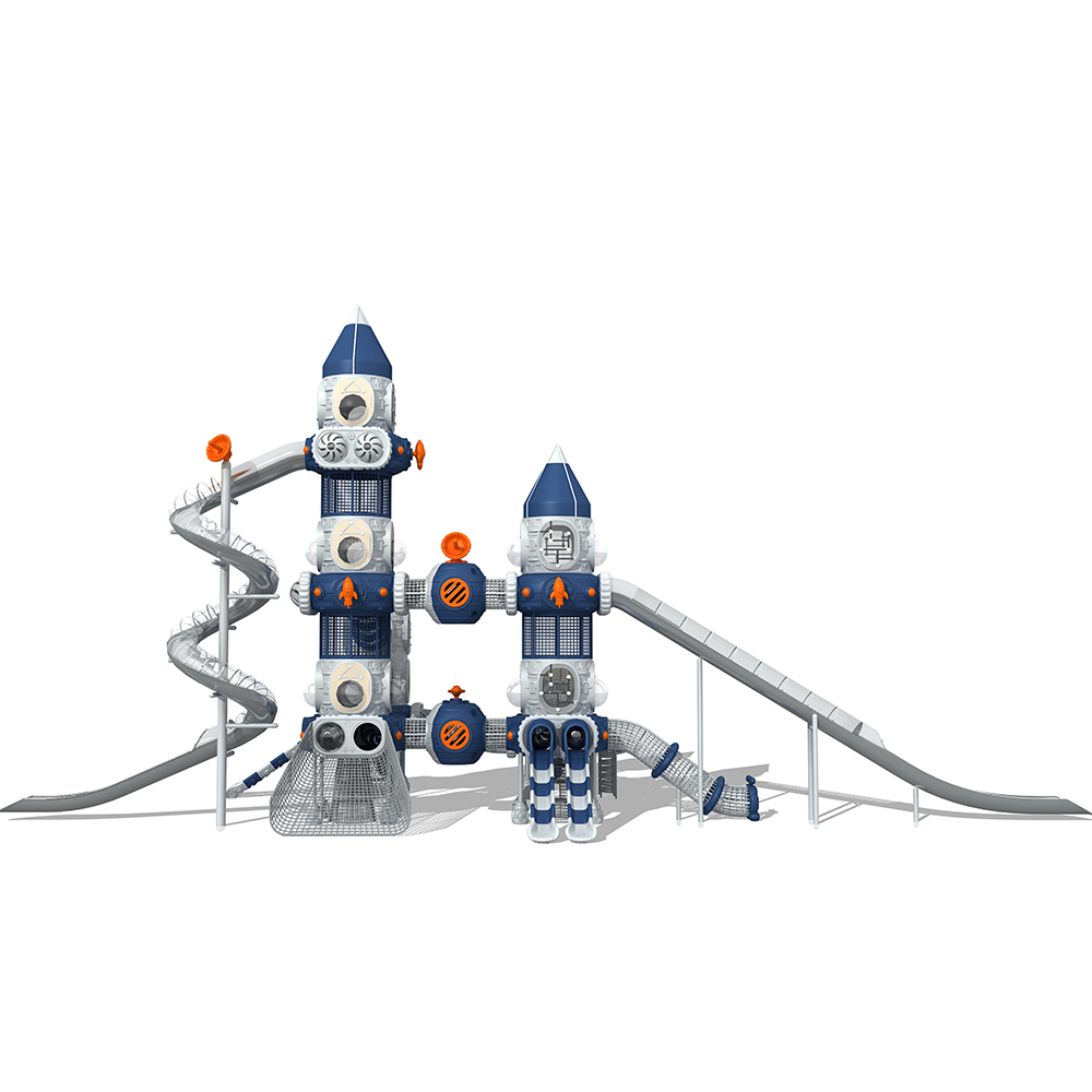 China Plastic Commercial Slide Kids Outdoor Playground Equipment OL-11101
