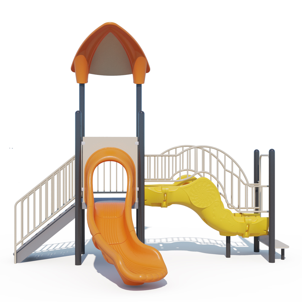Small size playground outdoor toys with s slide for preschool OL-15102